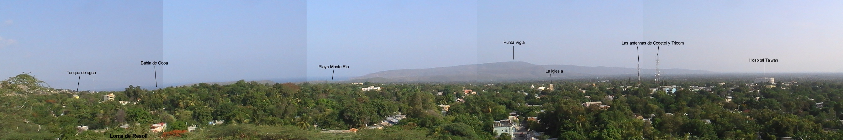 Azua entera desde la Loma de Resol�