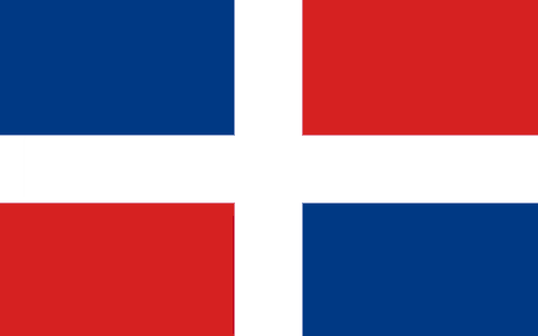 Bandera Dominicana civil
