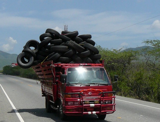 Transporte de gomas