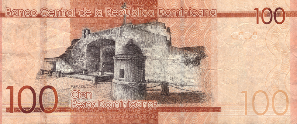 100 pesos, parte de atr�s, 2014
