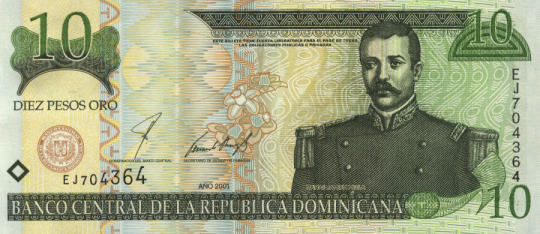 10 pesos nuevos, parte de delante