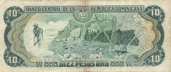 10 pesos viejos, parte de atr�s