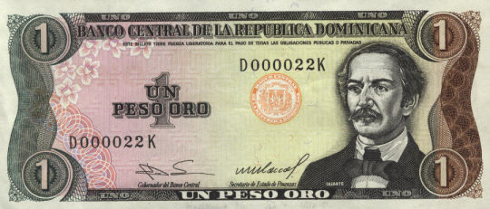 1 peso, parte de delante