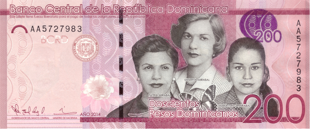 200 pesos, parte de delante, 2014