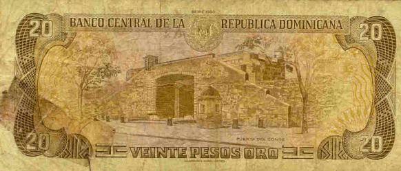 20 pesos viejos, parte de delante