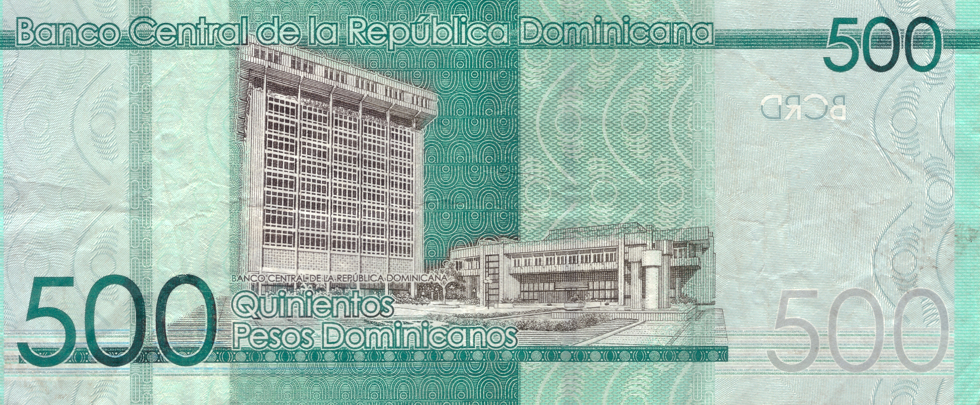 500 pesos, parte de atr�s, 2014