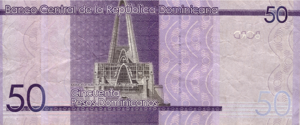 50 pesos, parte de atr�s, 2014